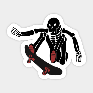 Skateboard skeleton Sticker